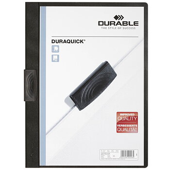 Klämmapp Duraquick A4 svart
