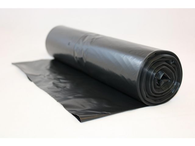 Plastsäck LD 70L 30my svart 25/rl