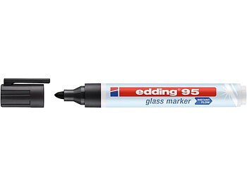 Märkpenna glastavla EDDING 95 svart