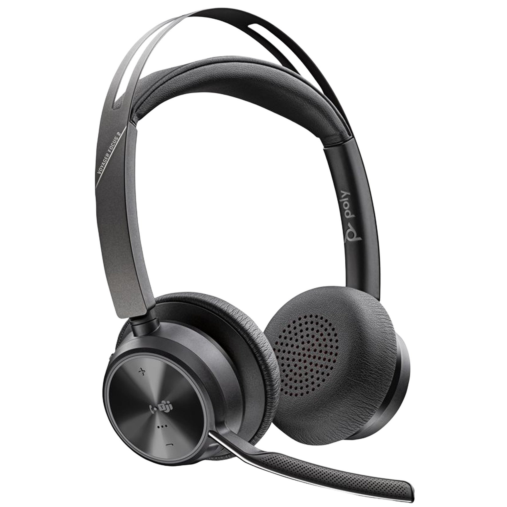 Headset Poly Voyager Focus 2 Teams USB-C-C + USB-C/A Adapter + laddställ