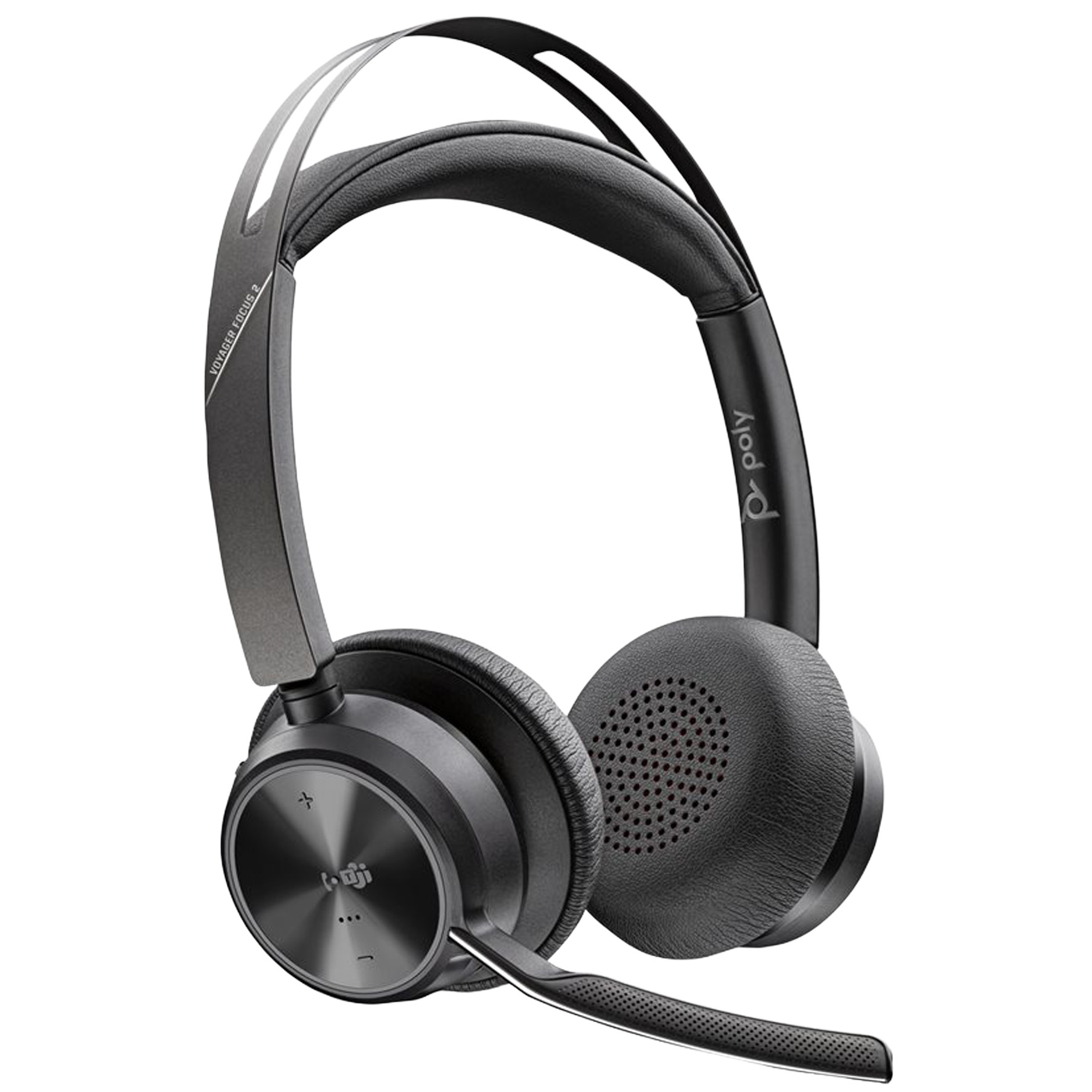 Headset Poly Voyager Focus 2 Teams USB-C-C + USB-C/A Adapter + laddställ