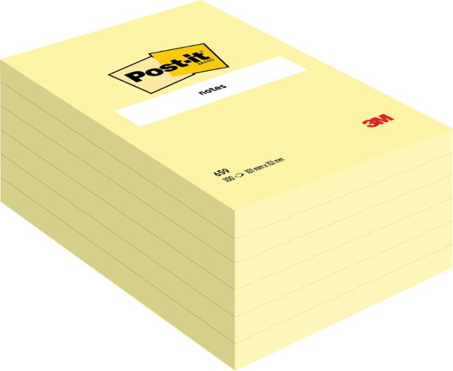 Notes POST-IT 102x152mm gul