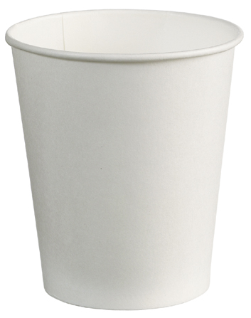Bägare 18cl papp vit 80/rör