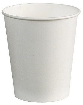 Bägare 18cl papp vit 80/rör