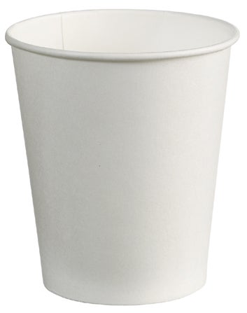 Bägare 18cl papp vit 80/rör