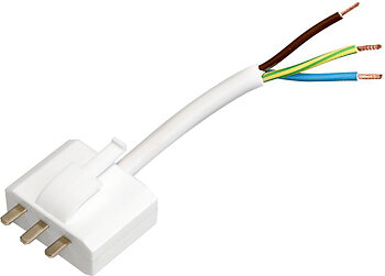Takkontakt DCL 20cm kabel Jord