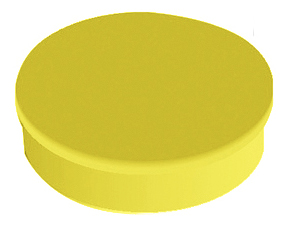 Magnet rund 20mm gul 10/fp