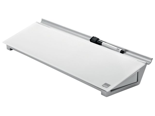 Memotavla glas 46x12,5cm vit