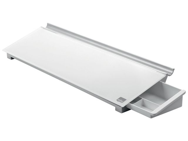 Memotavla glas 46x12,5cm vit