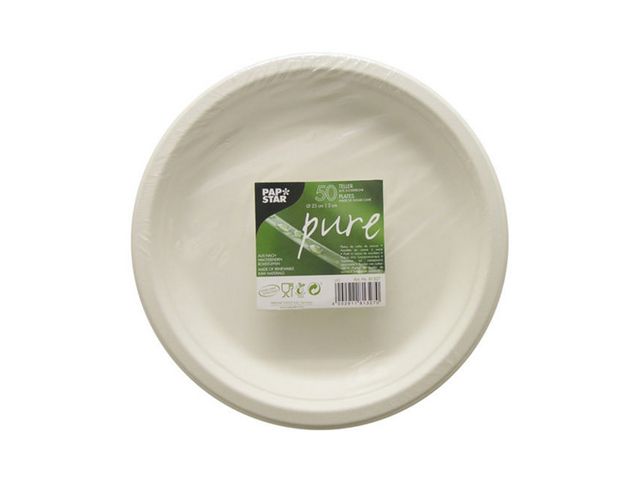 Tallrik PURE 23cm vit 50/fp