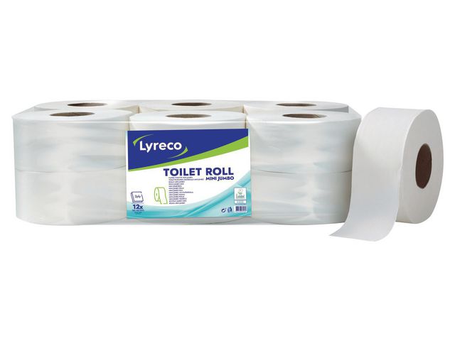 Toalettpapper LYRECO Mini 180m 12/fp