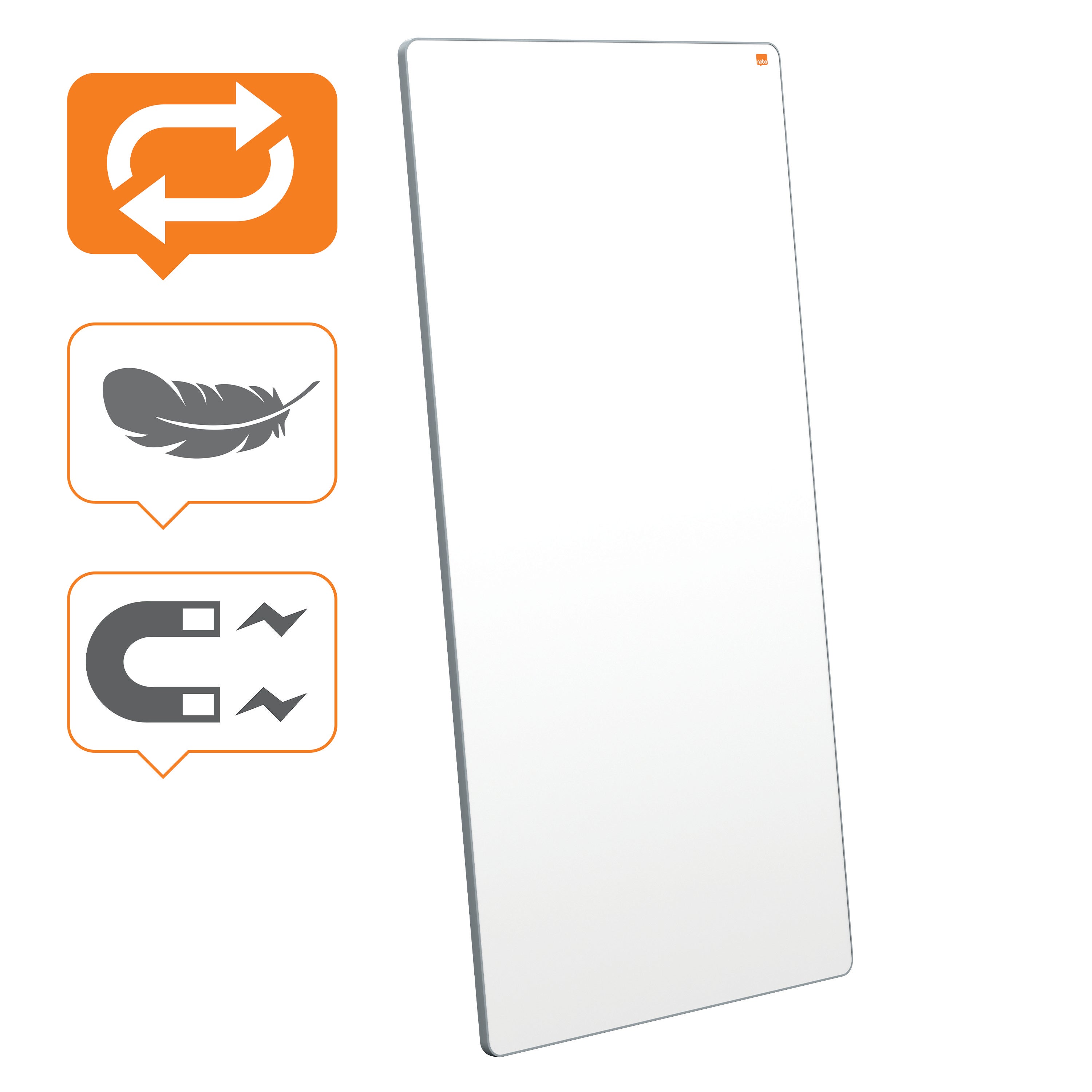 Mobil Whiteboard Move & Meet grå