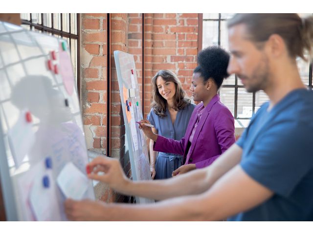 Mobil Whiteboard Move & Meet Svart