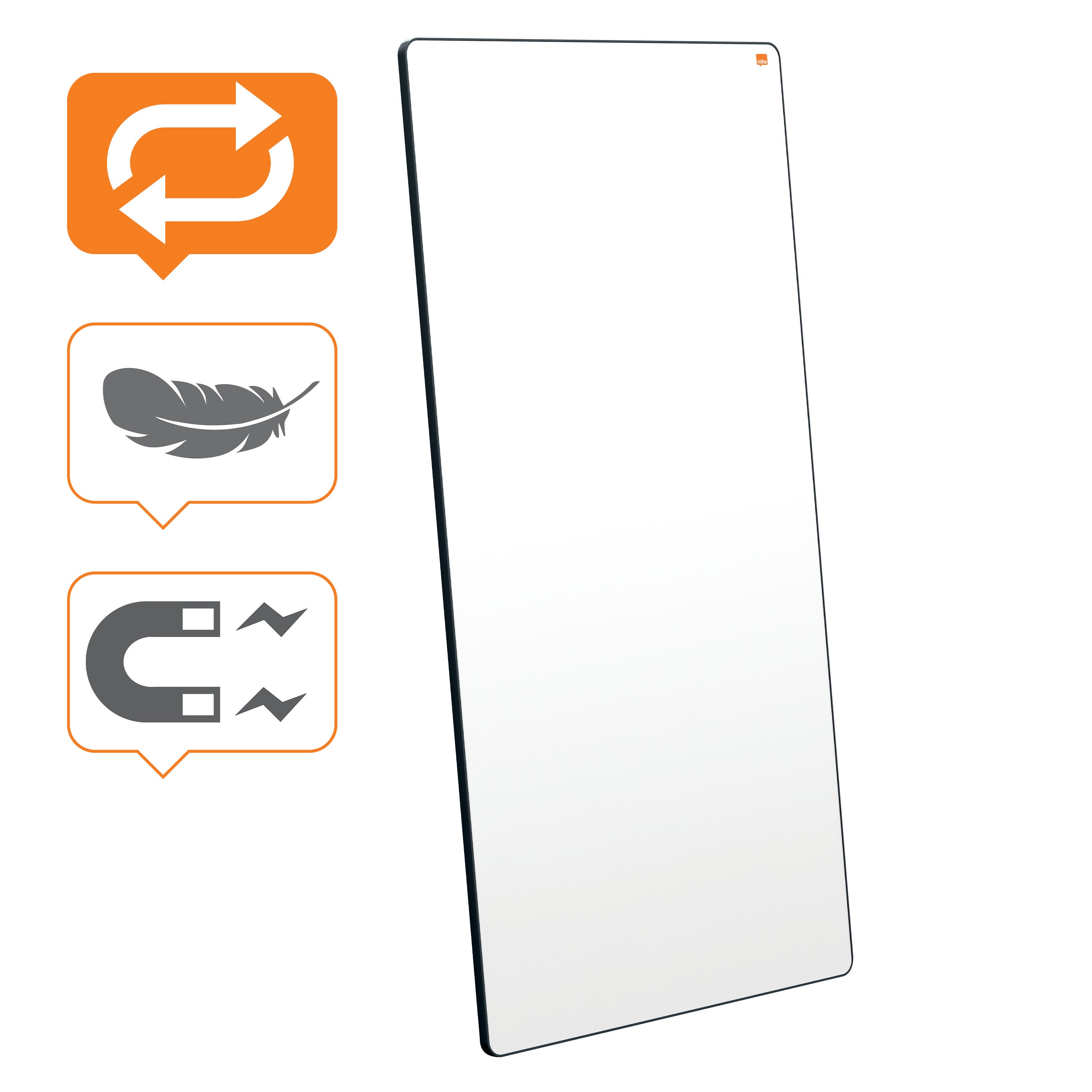 Mobil Whiteboard Move & Meet Svart