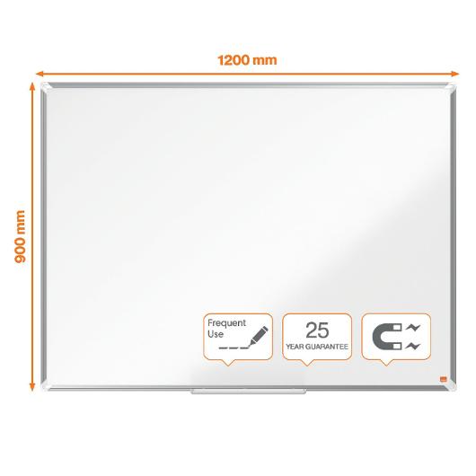 Whiteboard Premium Plus Emalj 1200 x 900 mm