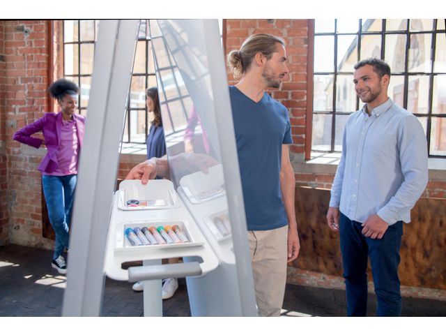 Mobile Whiteboard MoveMeet system grå