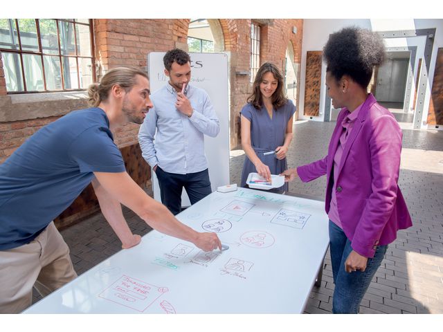 Mobil Whiteboard Move & Meet orange
