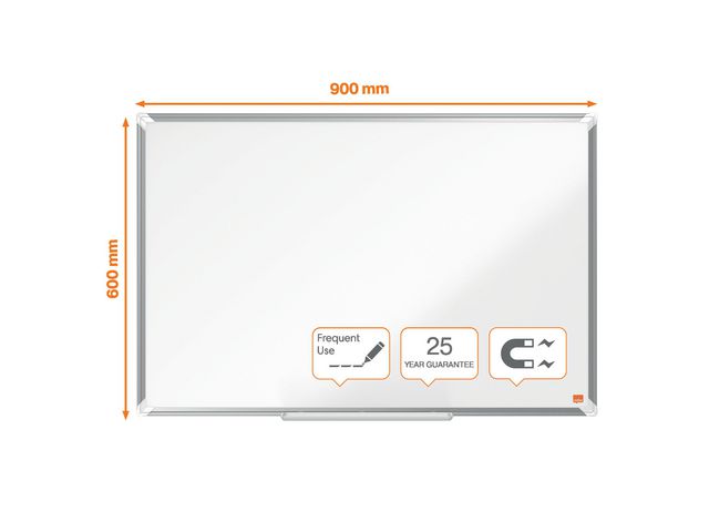 Whiteboard Premium Plus Emalj 900 x 600 mm