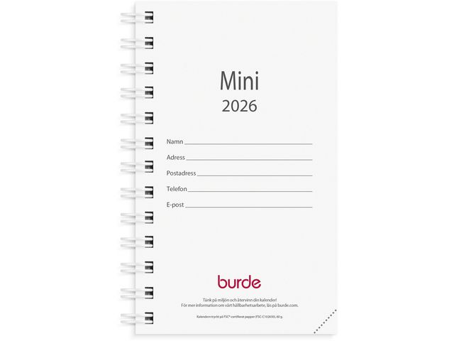 Kalender Mini refill 2026