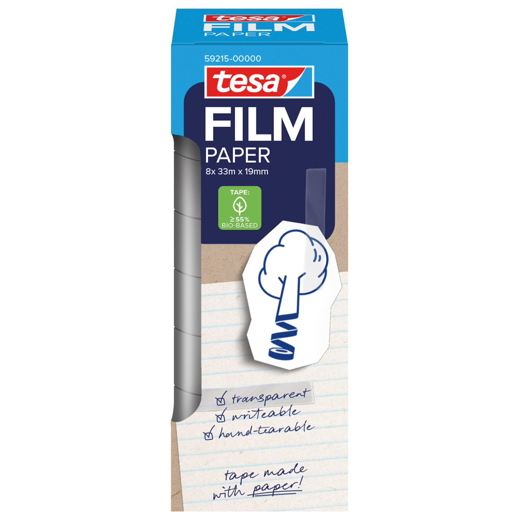 Tejp Film Papper 19 mm x 33 m