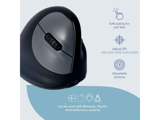Mus Ergonomisk R-GO Large Höger Trådlös