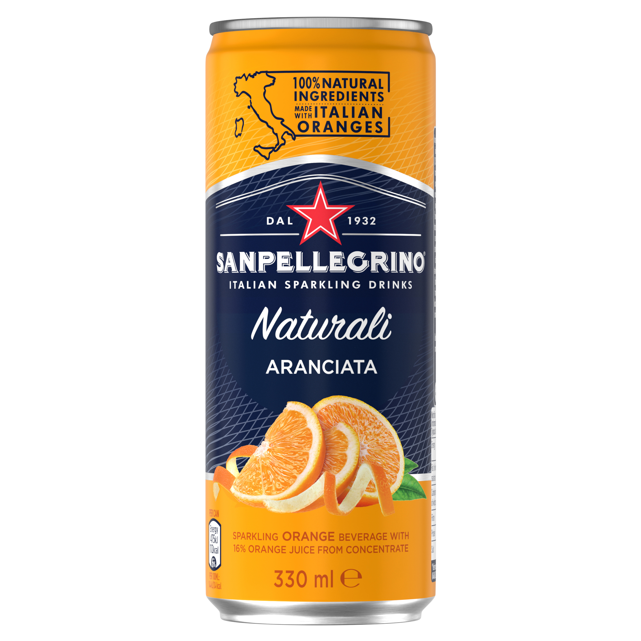 Kolsyraddr. Aranciata 33cl sle