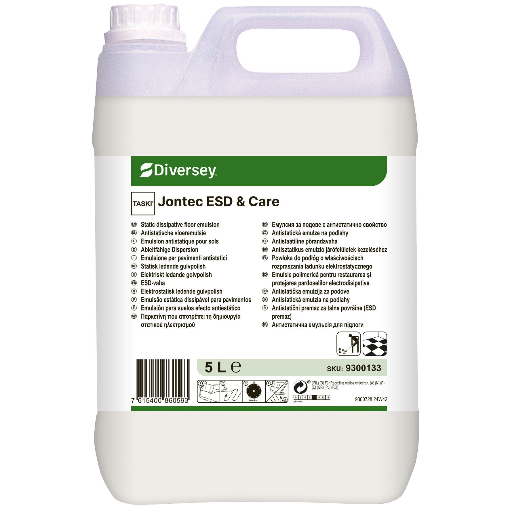 Golvpolish Jontec ESD&Care 5L