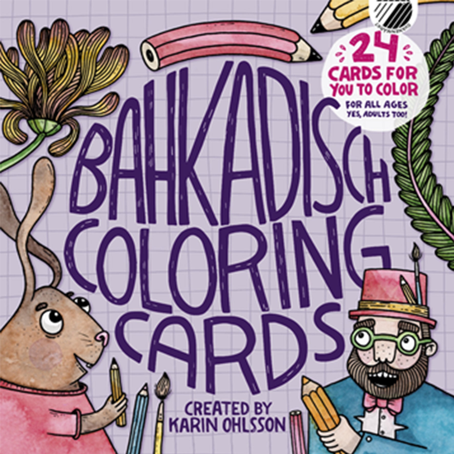 Färgläggningsbok Bahkadish lila