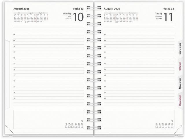 Kalender 2026 Dagbok 4i1