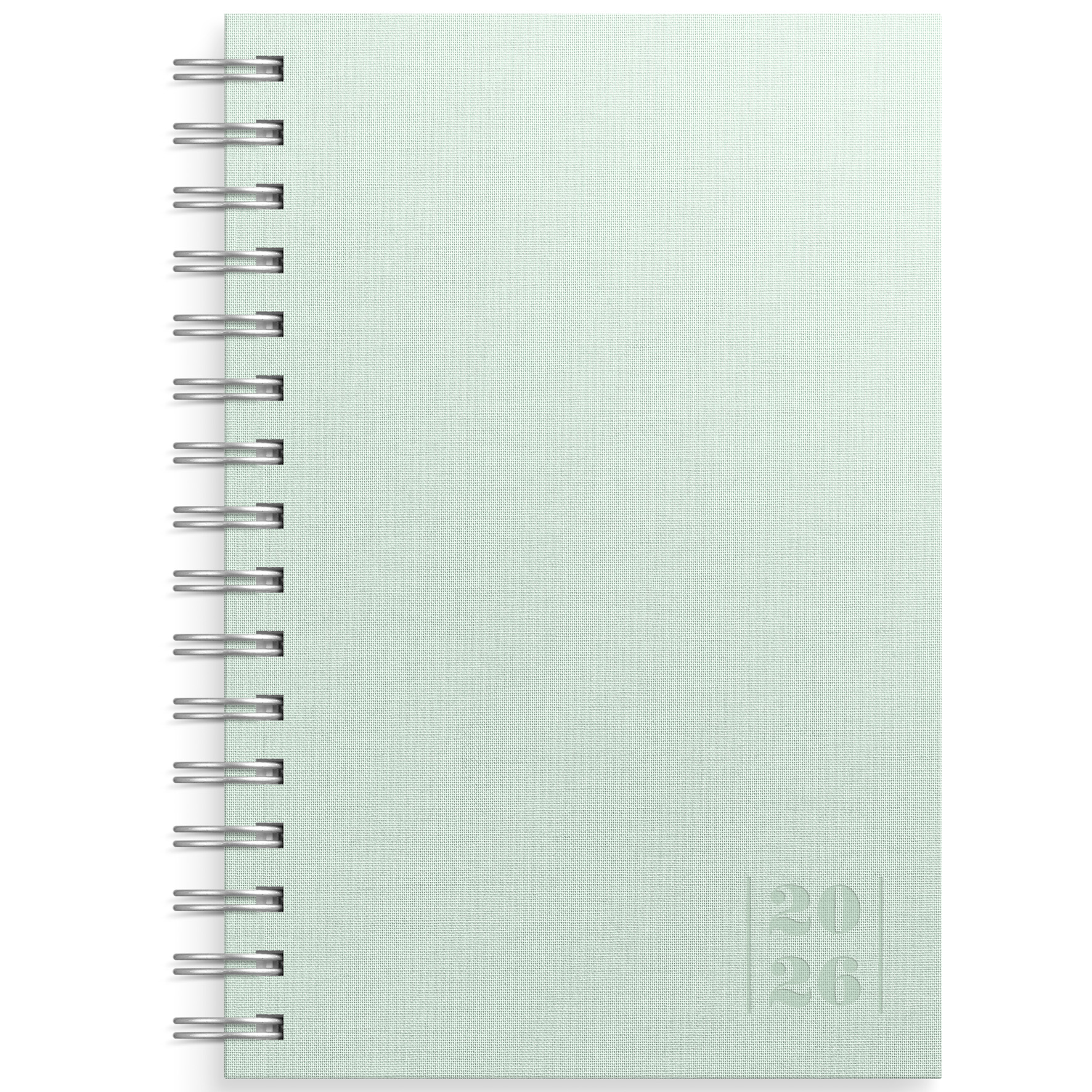 Dagbok Textile grön 2026