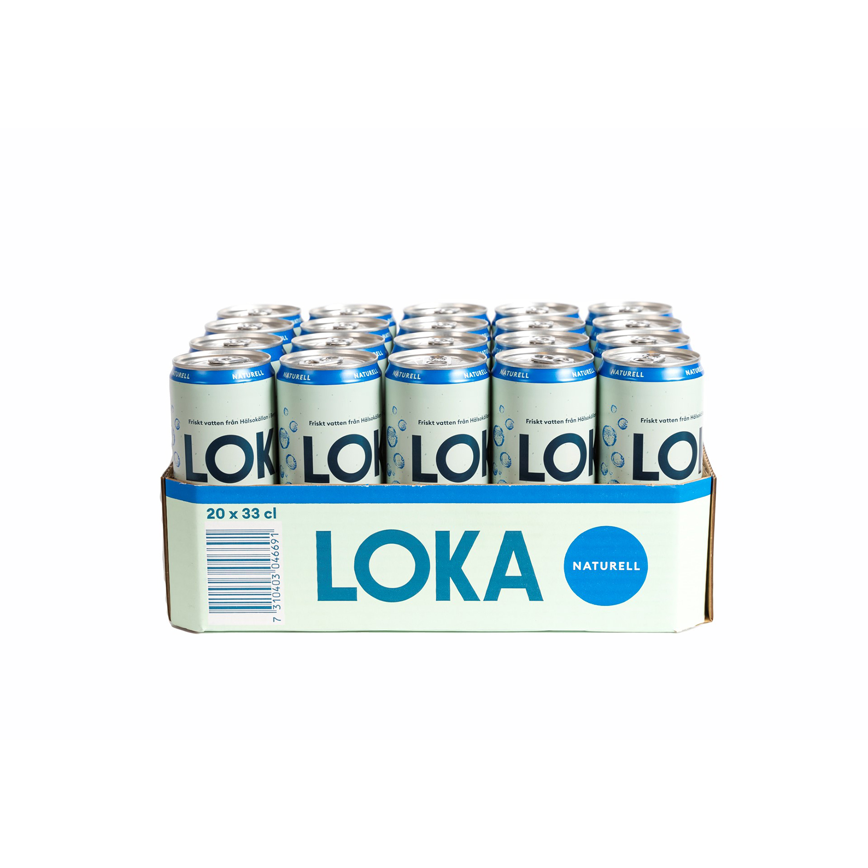 Kolsyrat vatten Loka Naturell 33 cl sleek can Inkl pant