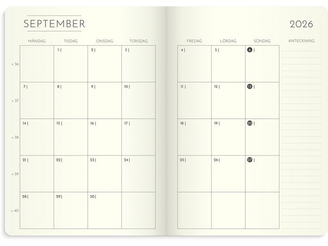 Kalender 2026 Weekly Deluxe