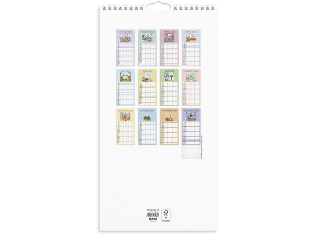 Familjekalender 2026 Rolig