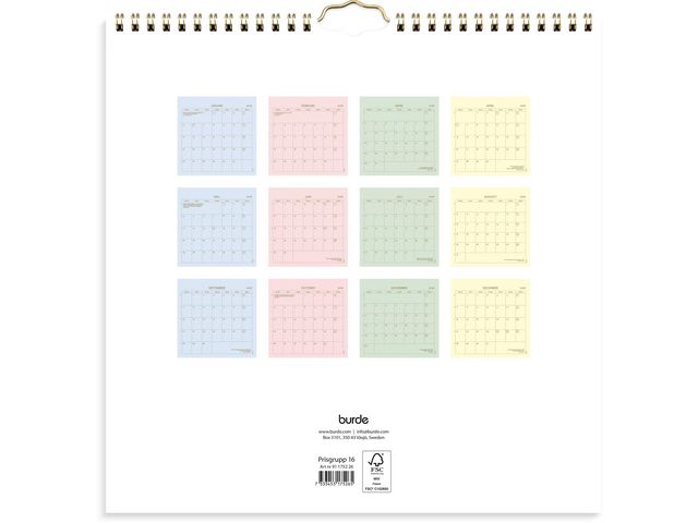 Väggkalender 2026 Color