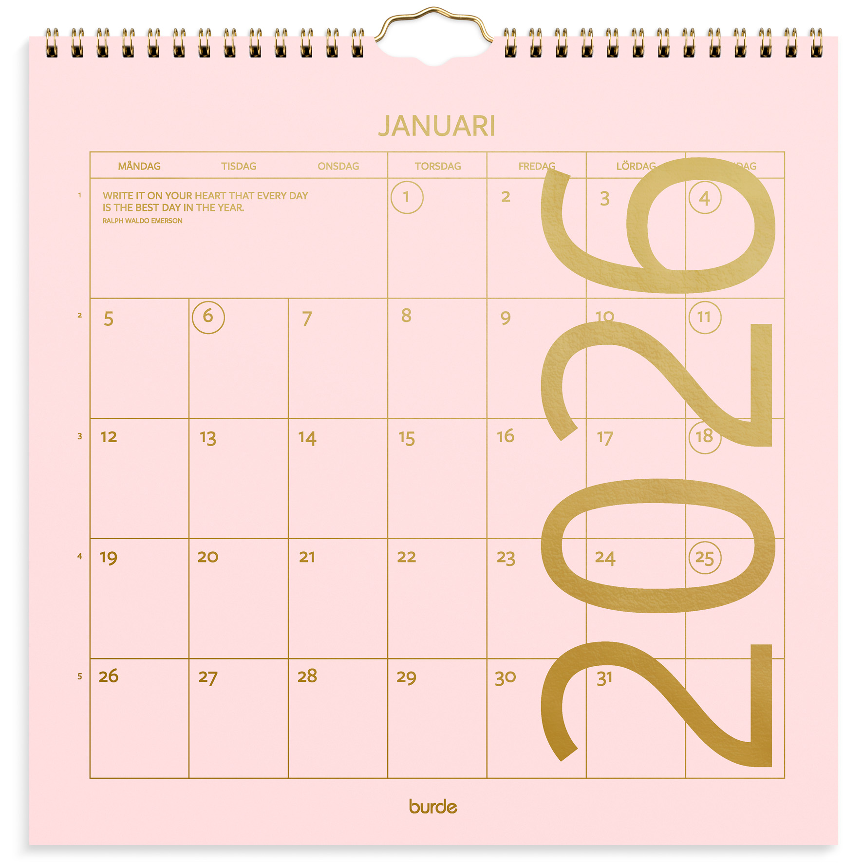 Väggkalender 2026 Color