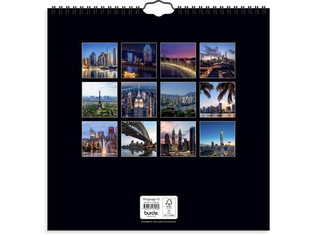 Väggkalender Skylines 2026