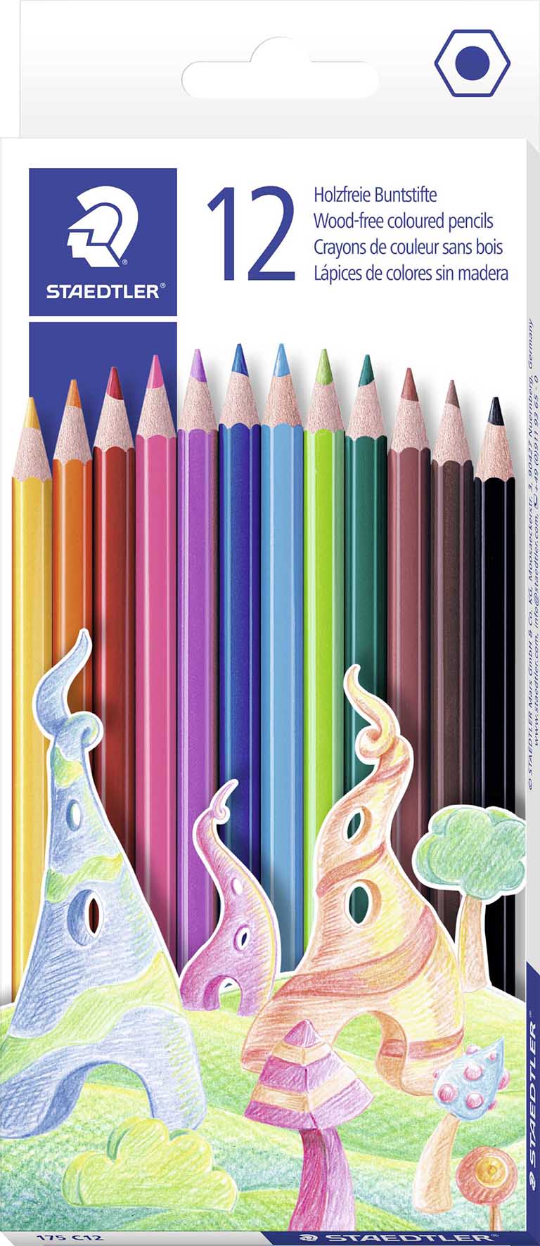 F&auml;rgpenna Staedtler 175 12 st/fp