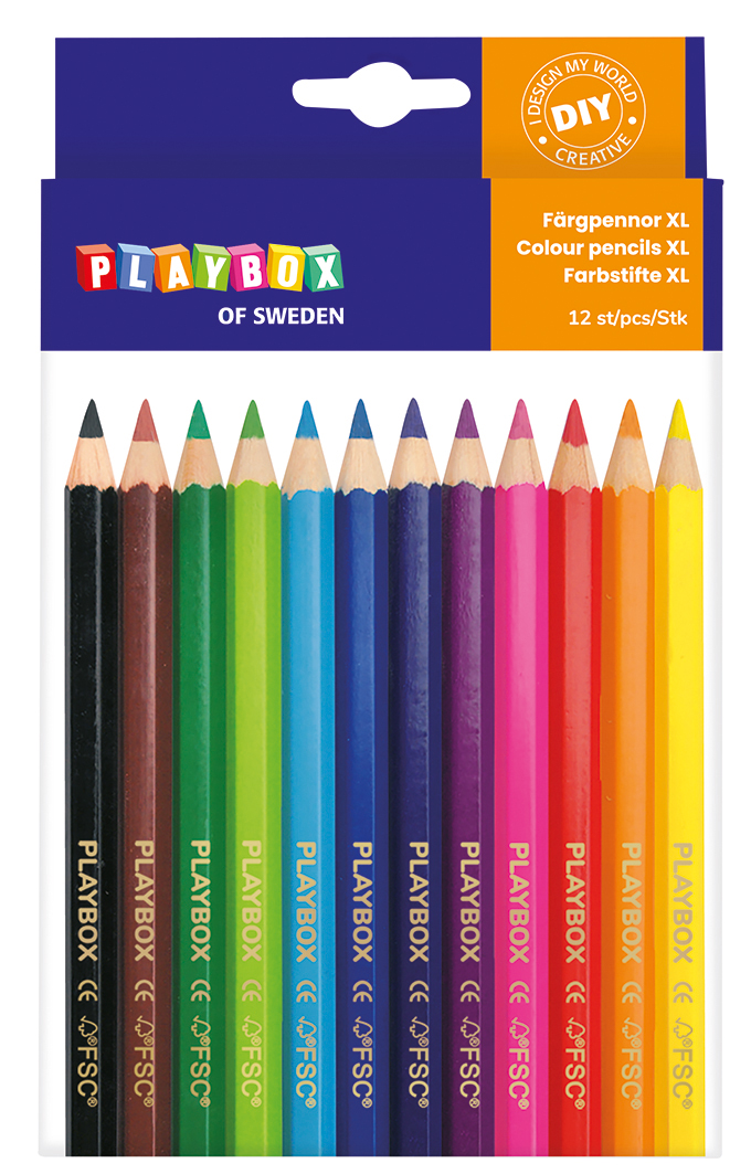 F&auml;rgpennor Jumbo 12/fp