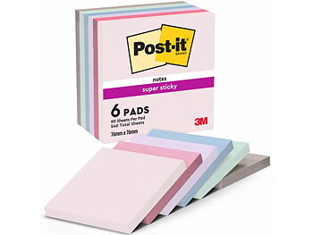 Notes POST-IT SS Soulful 76x76 6/fp