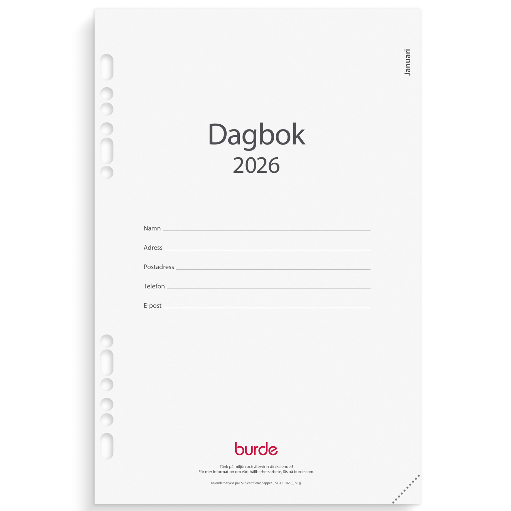 Kalendersats Business 2026 Dagbok