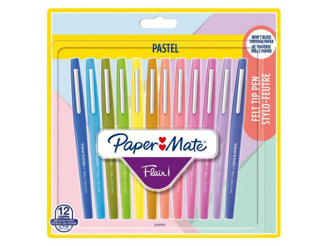M&auml;rkpenna PAPERMATE Flair pastell 12/fp