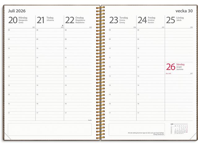 Kalender Study Twist mocca A5 25/26