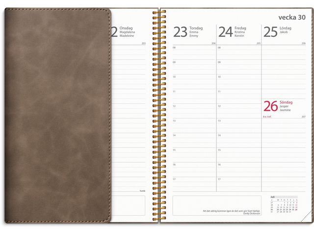 Kalender Study Twist mocca A5 25/26