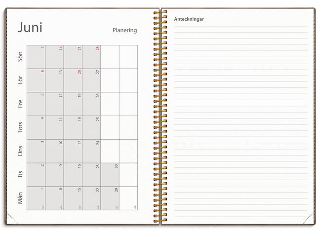 Kalender Study Twist mocca A5 25/26