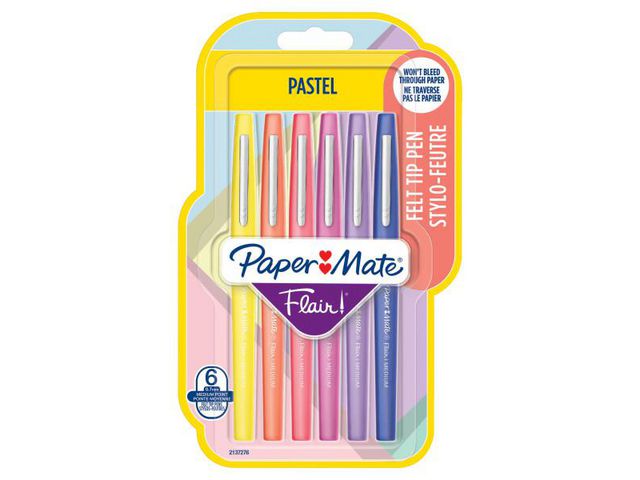 M&auml;rkpenna PAPERMATE Flair pastell 6/fp