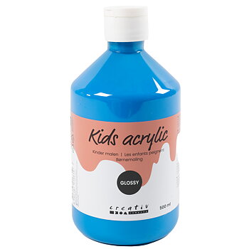 Akrylfärg blank 500ml blå