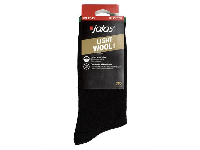 Strumpa merino JALAS 8220 svart 36-38