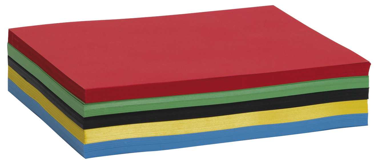 Tonpapper A4 110g 5 f&auml;rger 500/fp