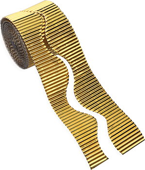 Wellpapprulle guld 14stx1,1m
