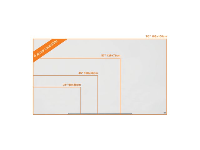 Glastavla Nobo Diamond 1260 x 711 mm 16:9